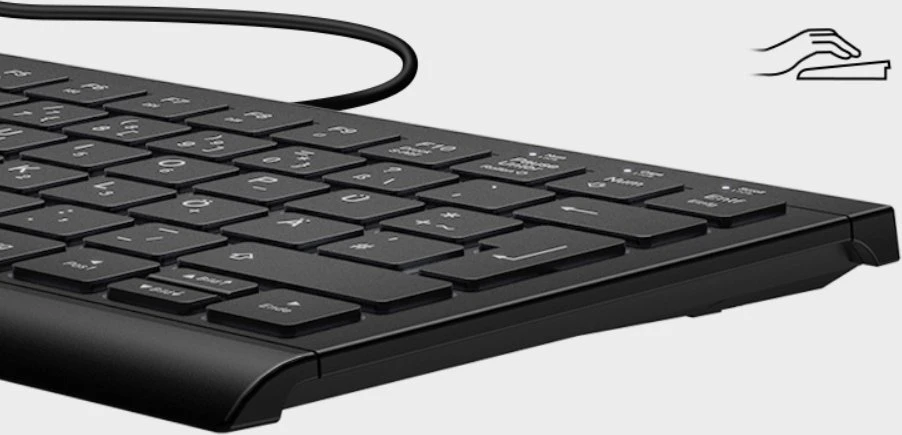 „KeySonic KSK-5010ELC“ (DE) klaviatūra su USB QWERTZ pakaitalu vartotojams