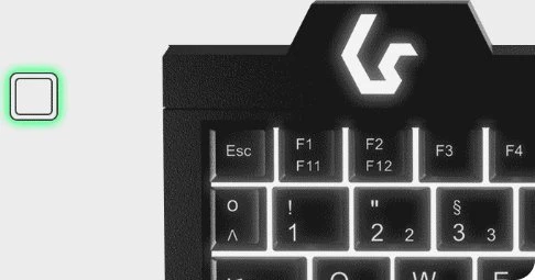 Klaviatūra KeySonic KSK-3210ELU (DE) Super-Mini Touchpad juodas