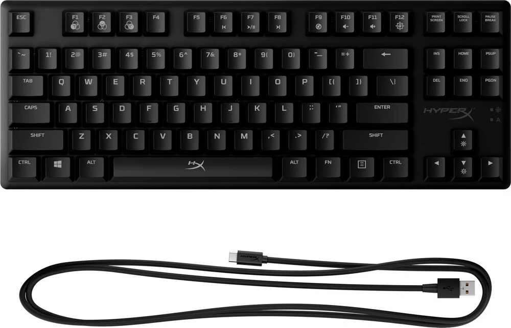 HyperX Alloy Origins Core Tenkeyless Mechaninė žaidimų klaviatūra, US išdėstymas, HyperX Blue Switch