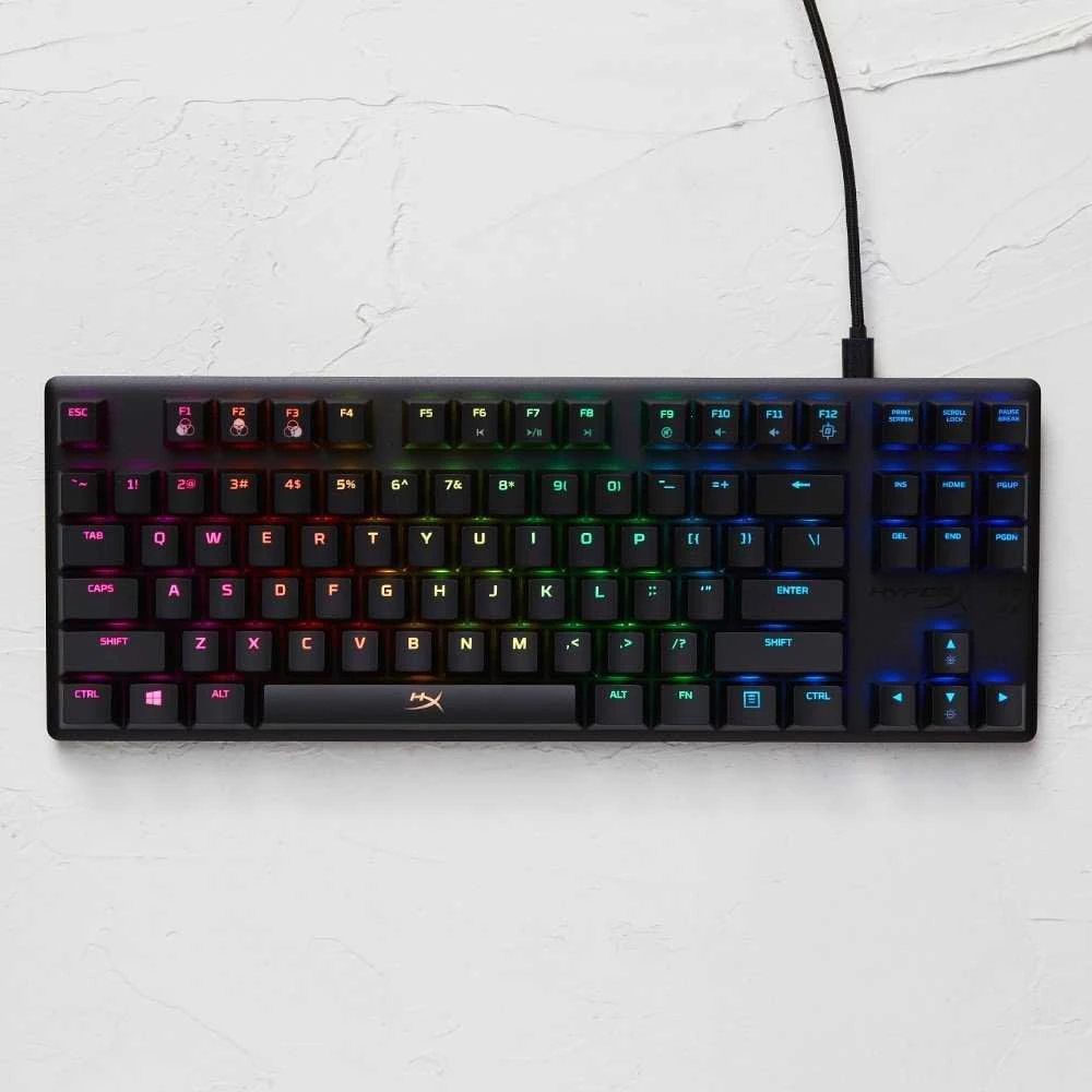HyperX Alloy Origins Core Tenkeyless Mechaninė žaidimų klaviatūra, US išdėstymas, HyperX Blue Switch
