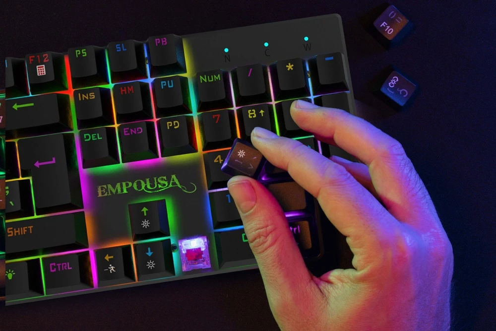 Klaviatūra HK Gaming Inca IKG-443 Gaming USB Juodas