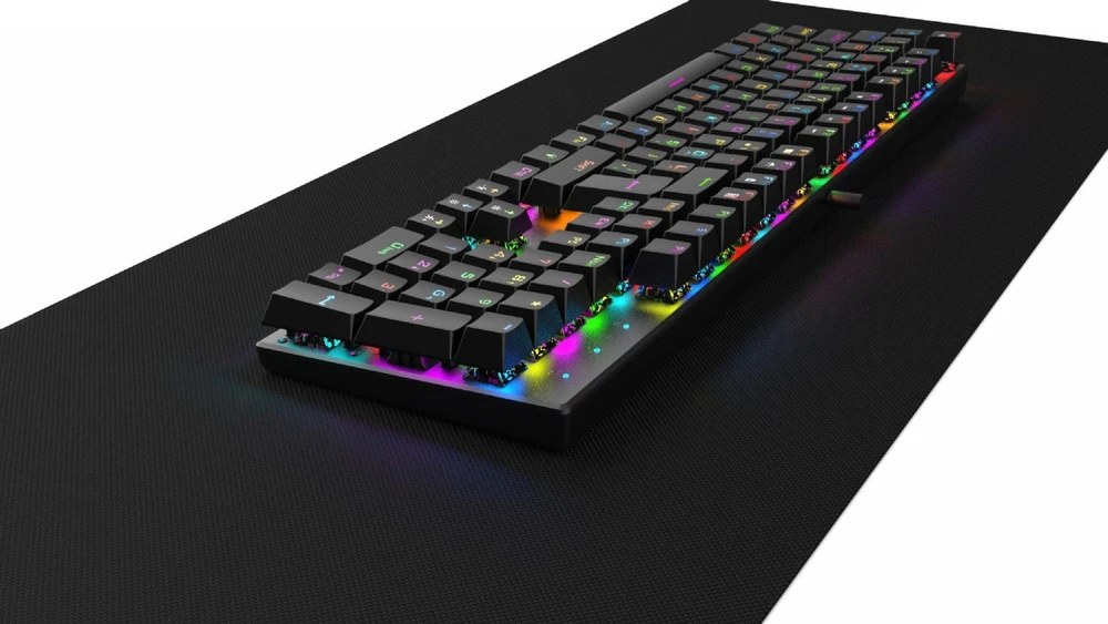 Klaviatūra HK Gaming Inca IKG-443 Gaming USB Juodas