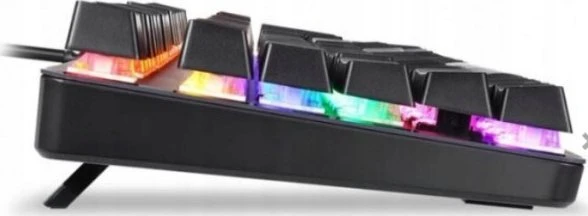 Klaviatūra . Klaviatūra su laidu PODŚWIETLANA Žaidimams žaidimams LED + PELĖ
