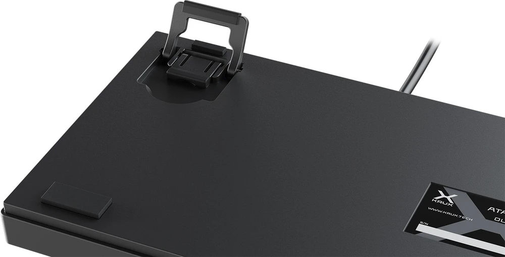 Klaviatūra žaidimams Krux Atax PRO RGB Pudding Outemu Juodas su laidu mechaninė su pašvietimu juoda