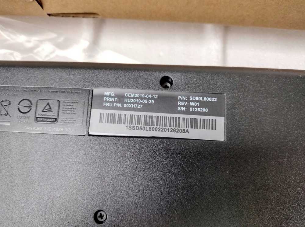 Klaviatūra Lenovo TRDTNL KB BK (00XH727)