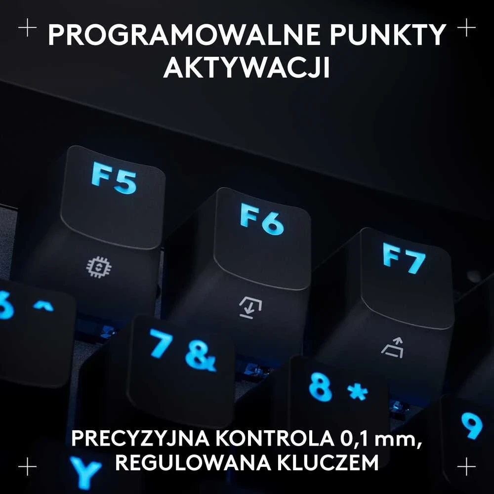 Klaviatūra žaidimams Logitech G Pro X TKL Rapid Juodas su laidu magnetyczno-analogowe su pašvietimu juoda