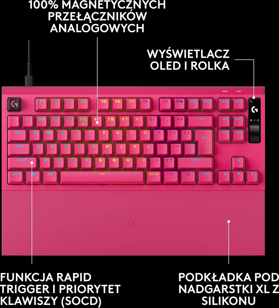 Klaviatūra Logitech G Pro X2 Rapid Magnetic Rapid Switches (920-014110)