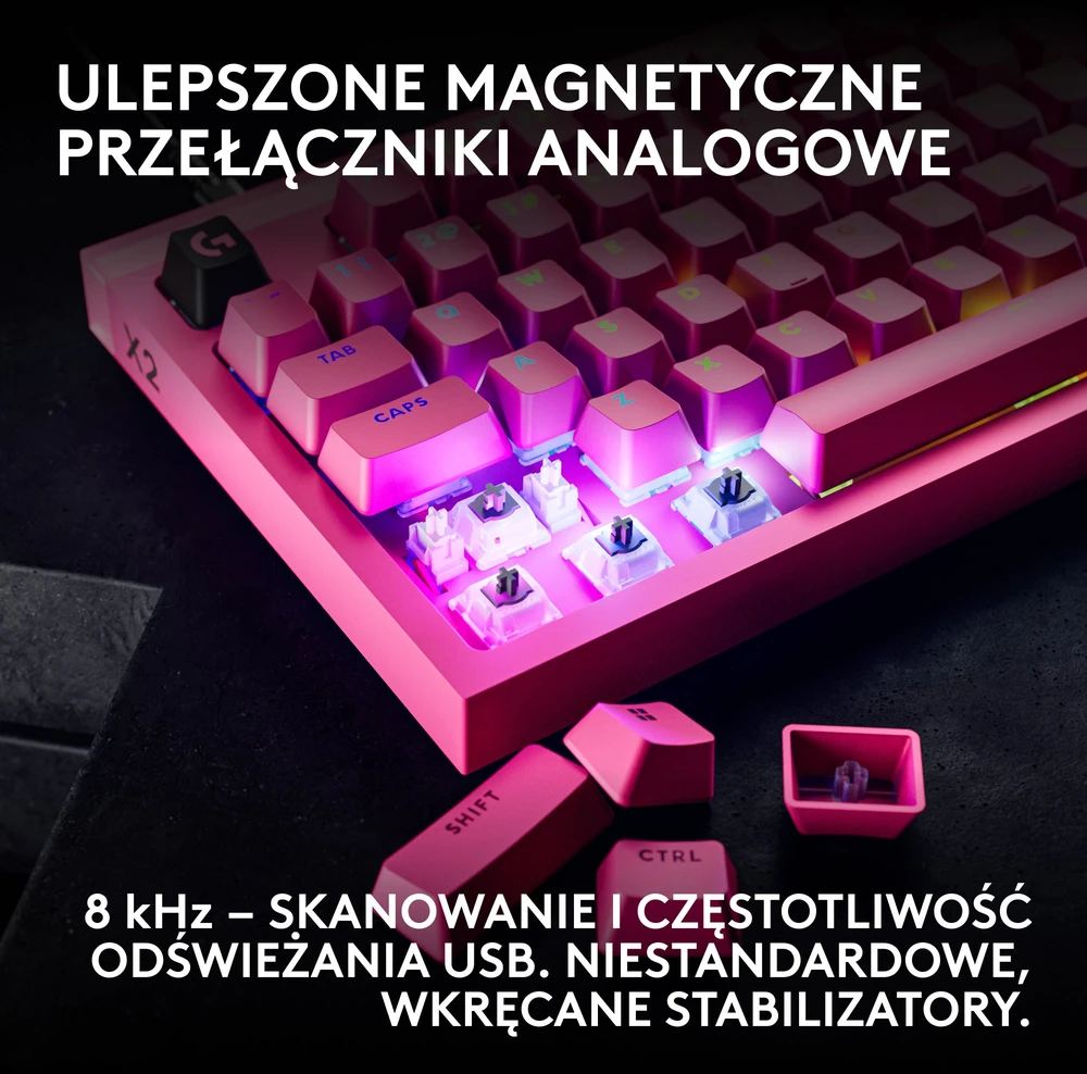Klaviatūra Logitech G Pro X2 Rapid Magnetic Rapid Switches (920-014110)
