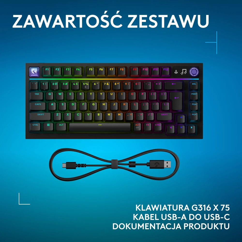 Klaviatūra Logitech G316 X 75 GL Tactile (920-014281)