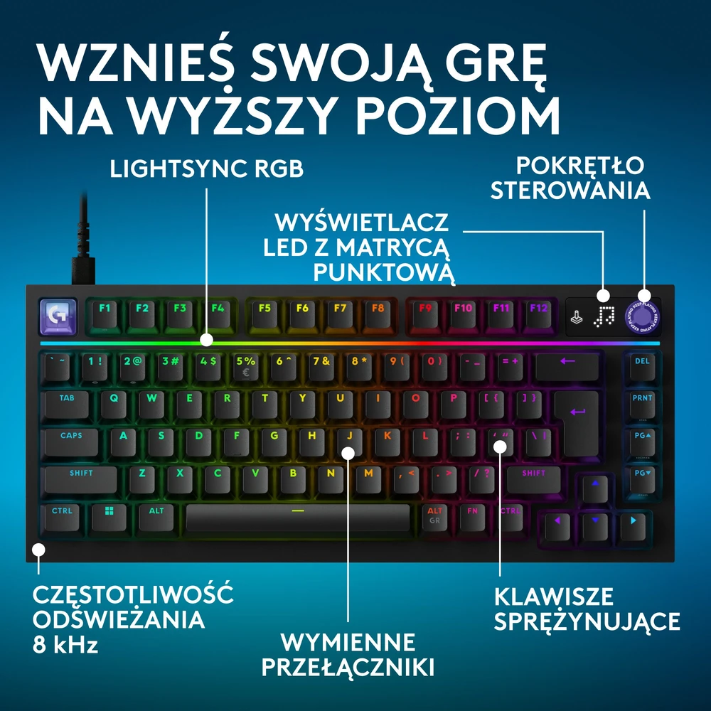 Klaviatūra Logitech G316 X 75 GL Tactile (920-014281)