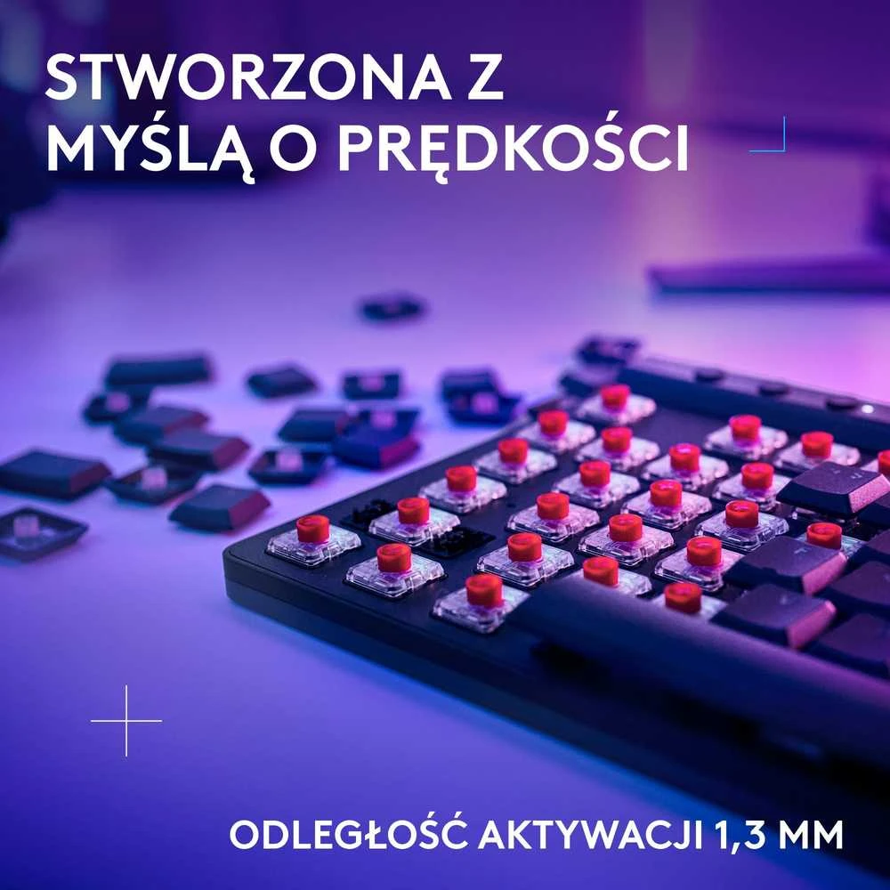 Belaidė žaidimų klaviatūra Logitech G515 LIGHTSPEED TKL Wireless Gaming, Juodos spalvos, Išdėstymas: US tarptautinis (Qwerty)