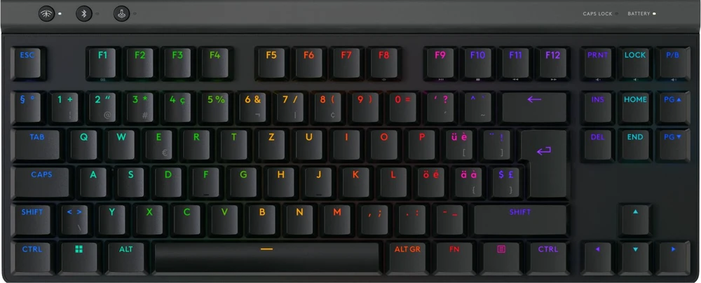 Klaviatūra Logitech G515 LIGHTSPEED TKL KB - Juodas - CH - EMEA28I-935