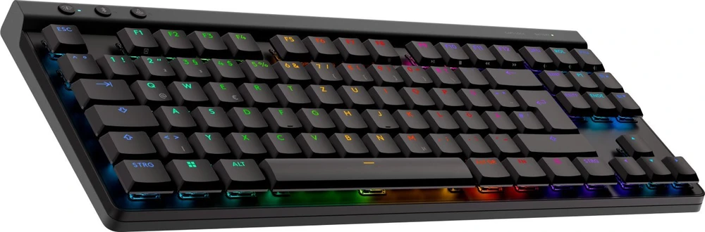 Belaidė klaviatūra Logitech G515 LIGHTSPEED TKL,  Juodos spalvos, Išdėstymas: Vokiečių k. (Qwertz)
