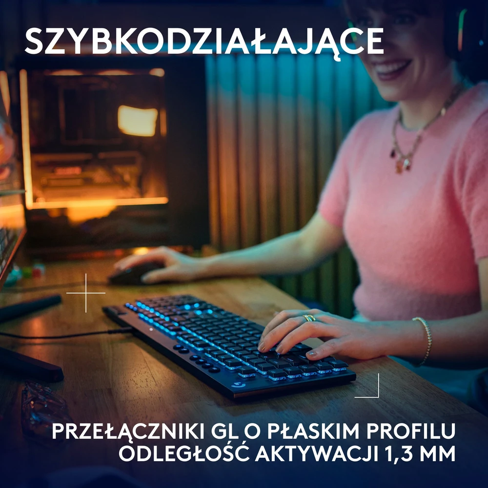 Logitech G G915 X klaviatūra Gaming USB QWERTY US International Juodas