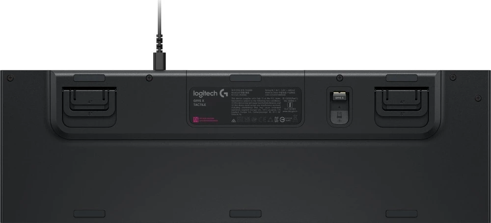 Logitech G915 X, Gaming-klaviatūra - juodas, DE-išdėstymas, GL Tactile, GL Tactile Switches
