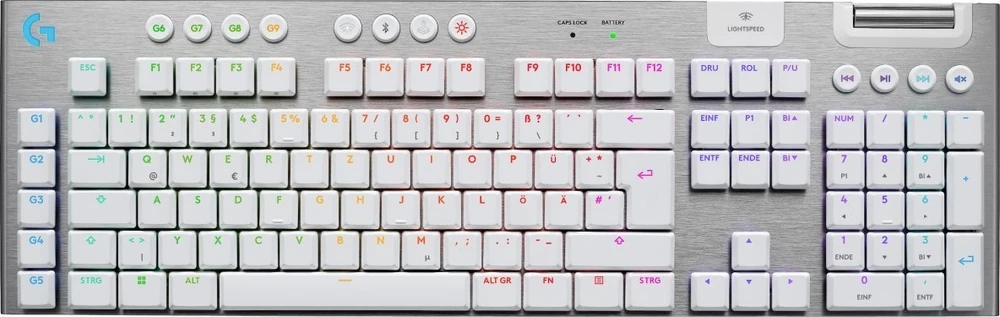 Klaviatūra Logitech G915 X LIGHTSPEED - belaidė G KB-Baltas-DEU-EMEA28I-935