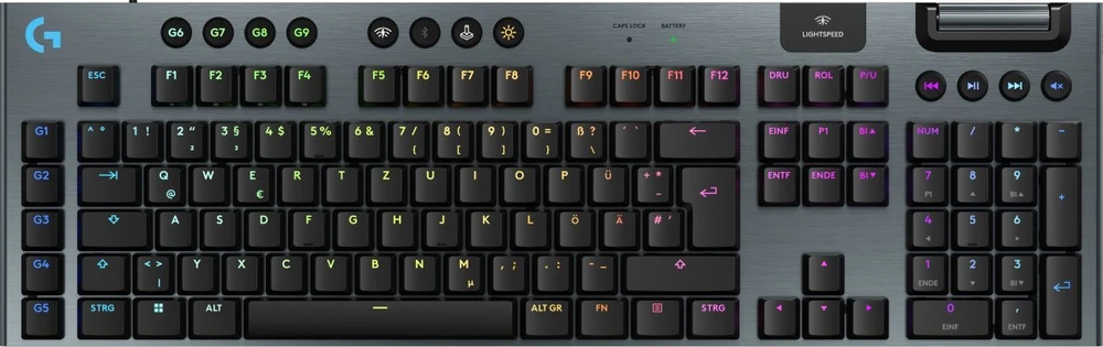 Logitech G915 X Lightspeed Belaidė klaviatūra žaidimams Juodas (DE)
