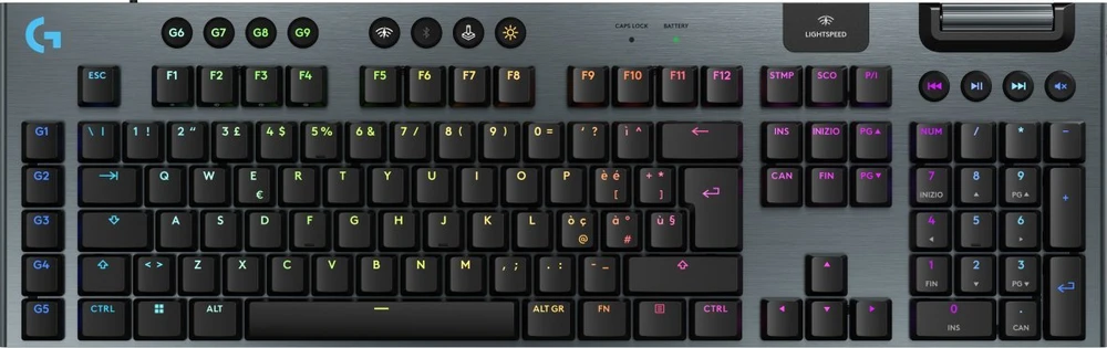 Klaviatūra Logitech G915 X LIGHTSPEED - belaidė G KB-Juodas-ITA-EMEA28I-935