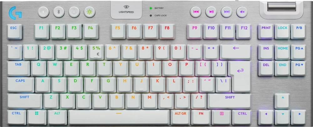 Klaviatūra žaidimams Logitech G915 X Logitech GL (sprężynujące) belaidė mechaninė su pašvietimu balta
