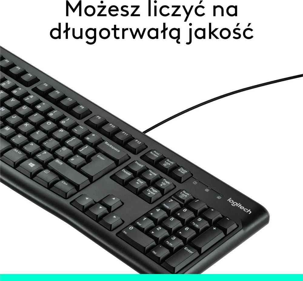 Logitech klaviatūra K120 su laidu, US išdėstymas