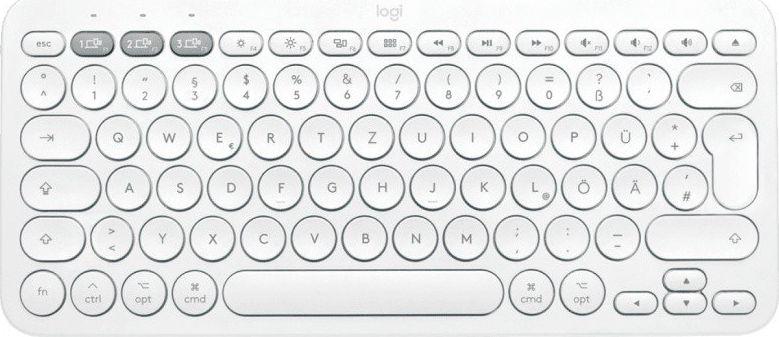 Logitech K380 Bluetooth Klaviatura Skirta Mac Ipad Iphone Us Isdėstymas Balta Varle Lt