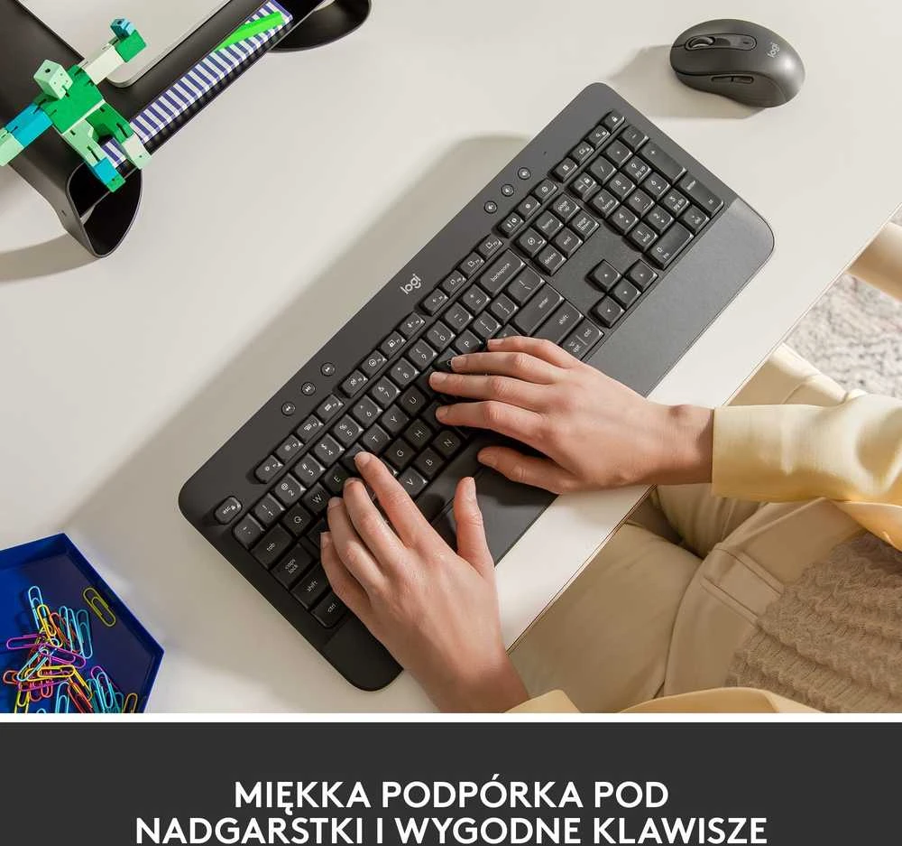 Klaviatūra Logitech Signature K650, Grafito spalvos, JAV tarptautinis išdėstymas (Qwerty)