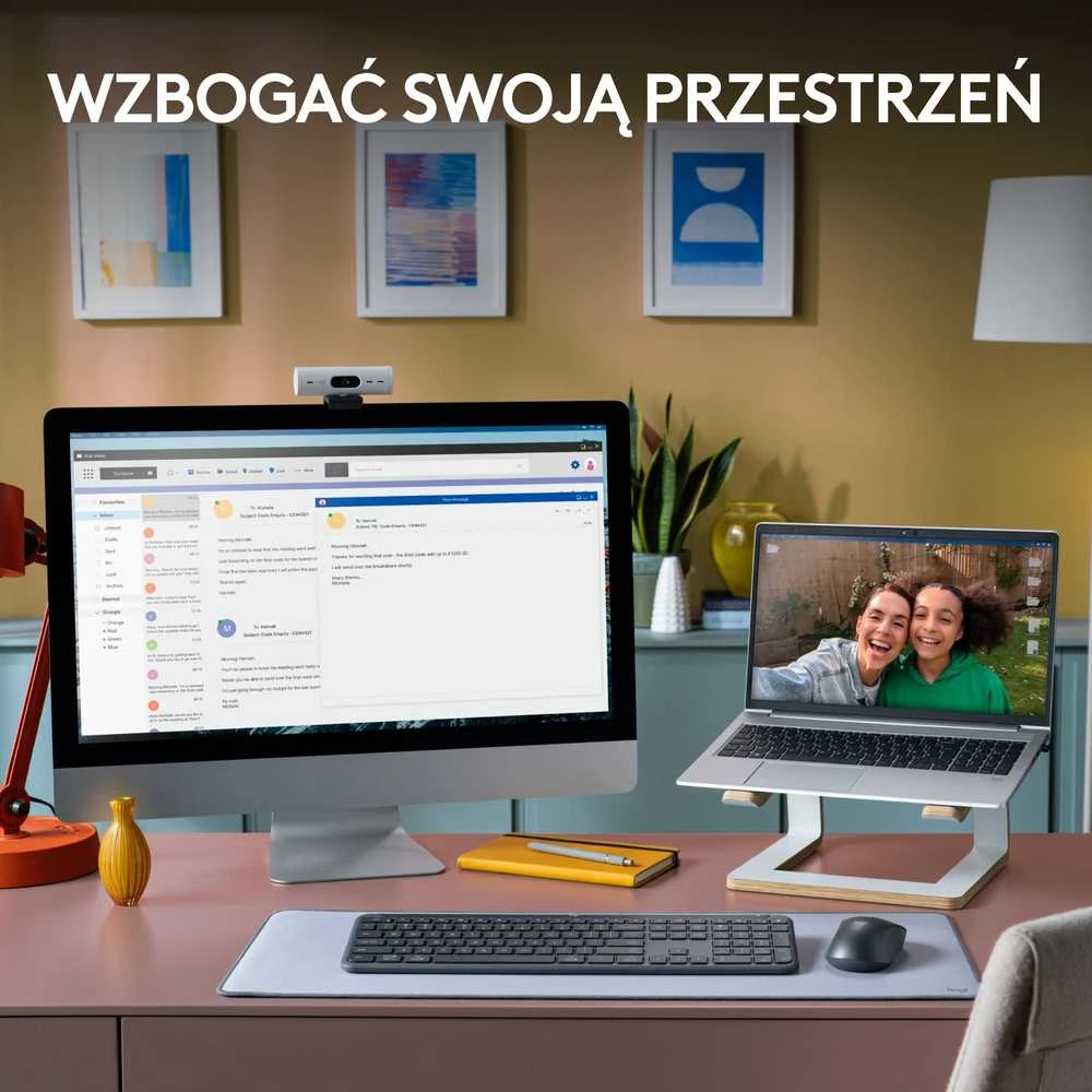 Klaviatūra Belaidė pelė „Logitech K950“ (pilno dydžio)