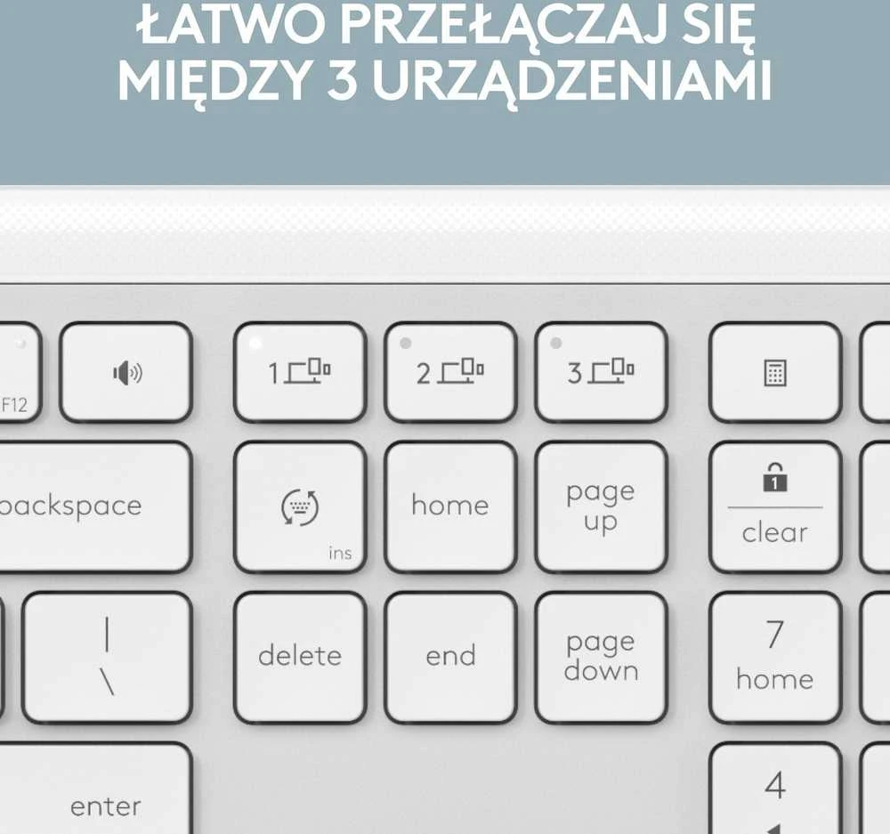 Logitech klaviatūra 920-012466 / K950 Signature Slim balta