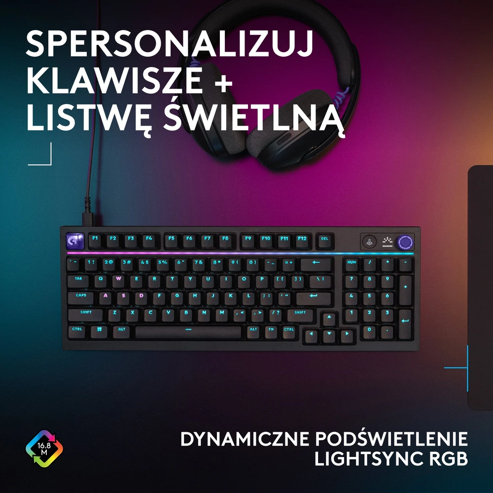 Klaviatūra žaidimai Logitech G316 X 98 laidinis mechaninis backlit juoda
