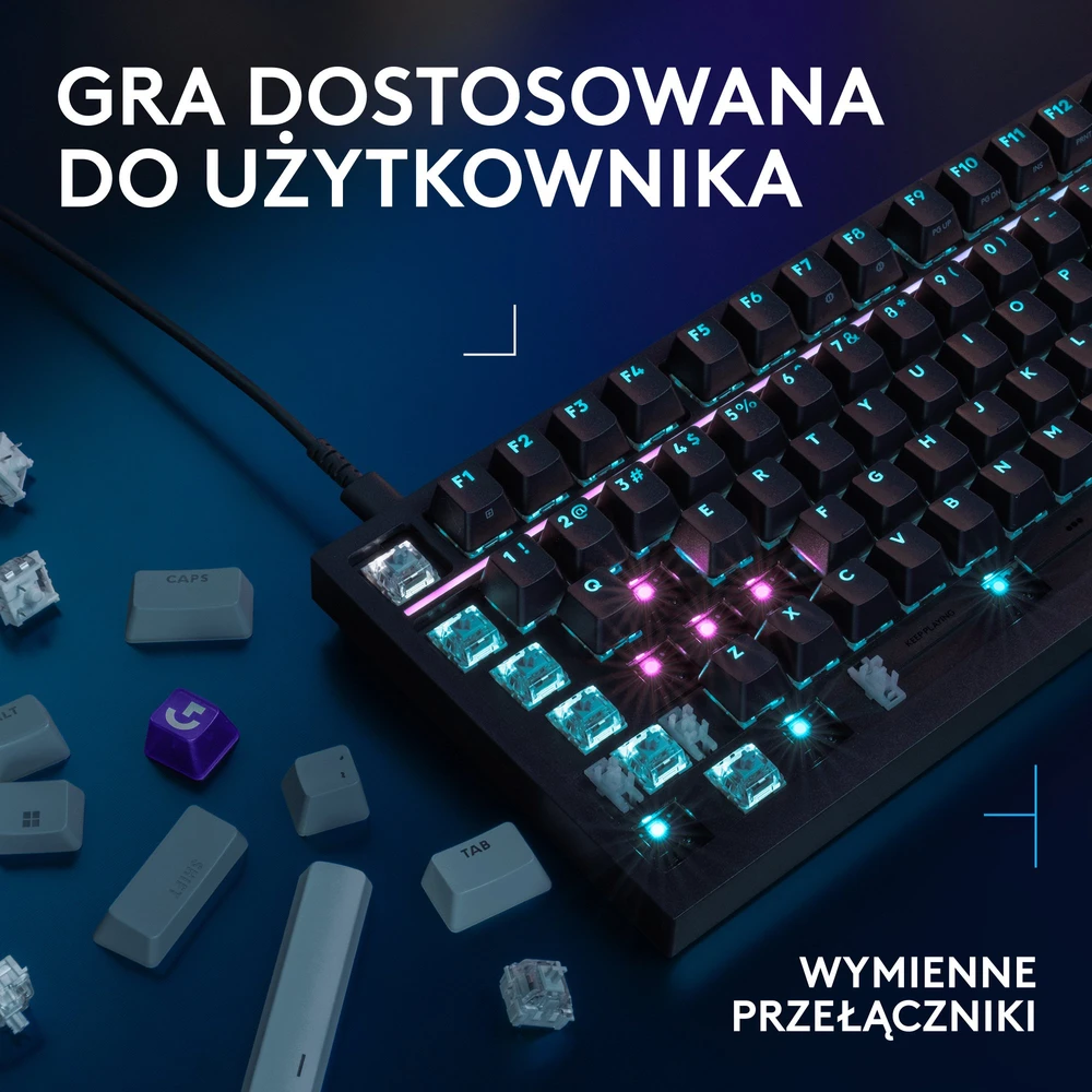 Klaviatūra žaidimai Logitech G316 X 98 laidinis mechaninis backlit juoda