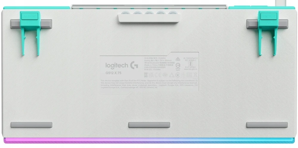 Klaviatūra žaidimai Logitech G512 X 75 laidinis magnetinis-mechaninis apšvietimas balta