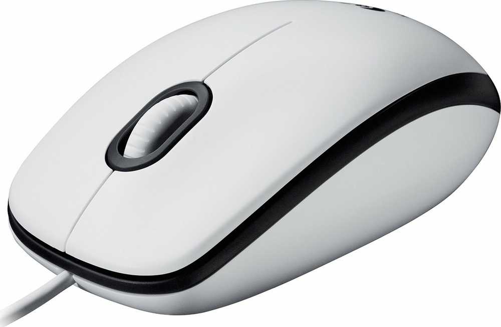 Logitech M100 Laidinė pelė, 1000 DPI, Balta