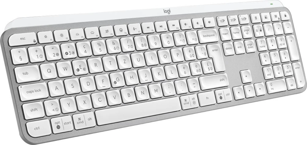 Klaviatūra Logitech MX KEYS S - PALE Pilkas - CH - BT - - N/A - CENTRAL-419