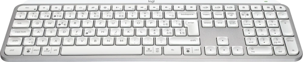 Klaviatūra Logitech MX KEYS S - PALE Pilkas - CH - BT - - N/A - CENTRAL-419