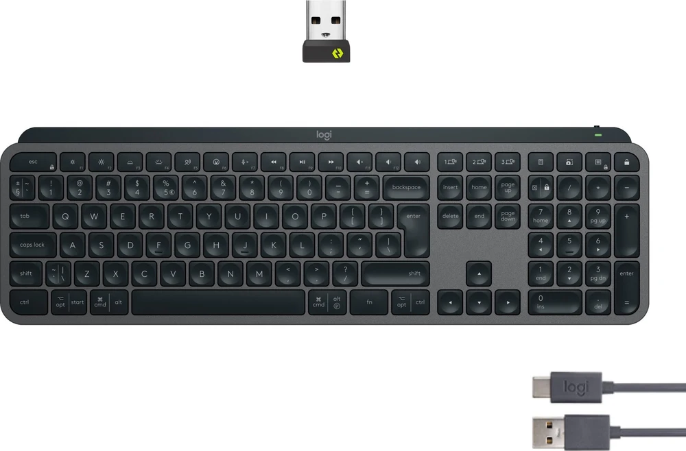 Belaidė klaviatūra Logitech MX Keys S, Išdėstymas: Belgų k. (Azerty)