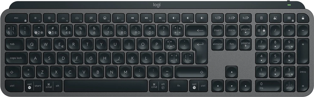 Klaviatūra Logitech MX KEYS S - GRAPHITE - PTG - BT - - N/A - MEDITER-412