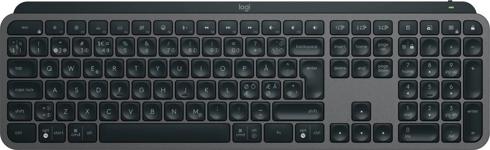 Belaidė klaviatūra Logitech MX Keys S, Išdėstymas: Šiaurės šalių (Qwerty)