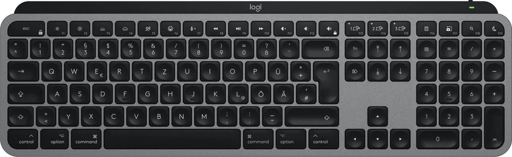 Klaviatūra Logitech MX KEYS S FOR MAC - SPACE Pilkas - DEU - EMEA 28-935