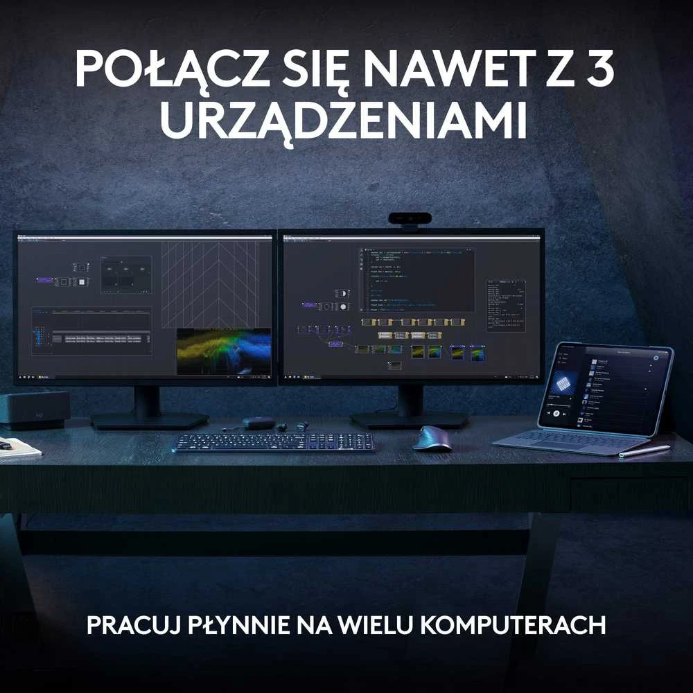 Belaidė klaviatūra Logitech MX Keys S, Išdėstymas: US (Qwerty)