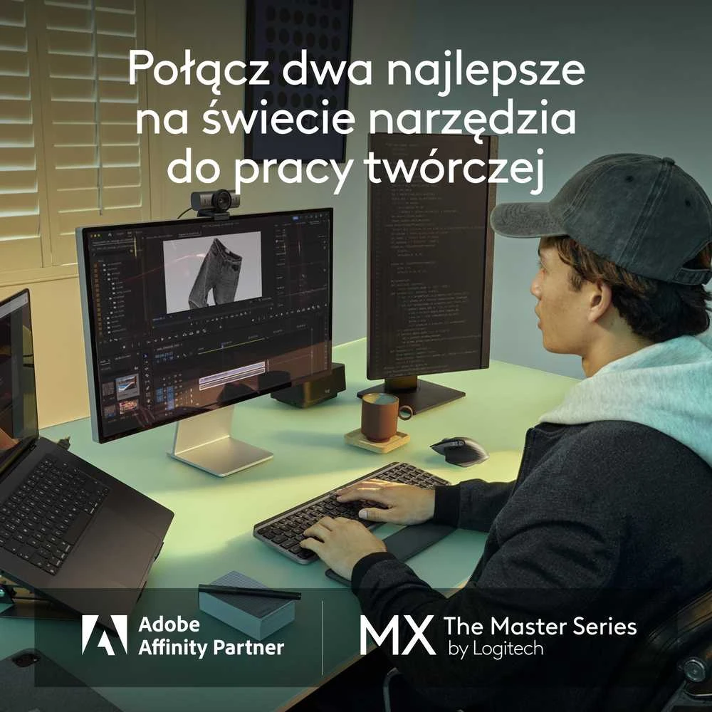 Belaidė klaviatūra „Logitech MX Keys S for Mac“, 100 % (pilno dydžio), grafito spalvos su foniniu apšvietimu