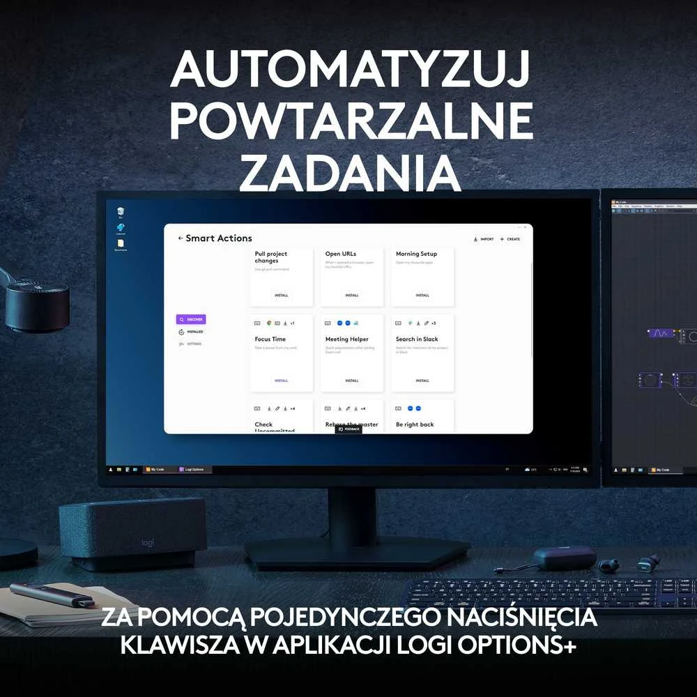 Belaidė šviečianti klaviatūra Logitech MX Keys S PLUS, Grafito spalvos su atrama delnams