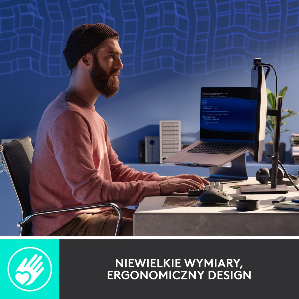 LOGITECH MX MECHANICAL MINI Belaidė minimalistinė klaviatūra su apšvietimu, Grafito spalvos, (US), Tactile Quiet