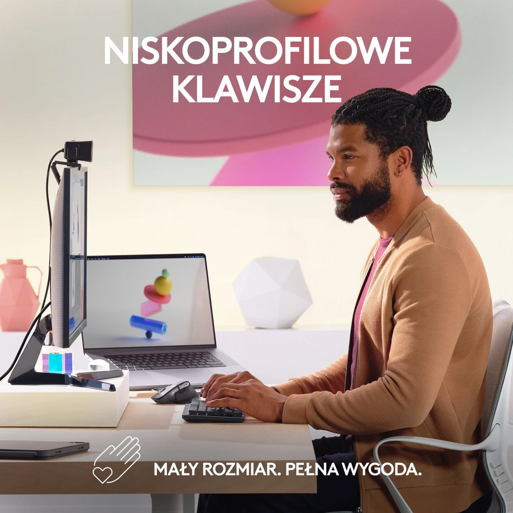 LOGITECH MX MECHANICAL MINI Belaidė minimalistinė klaviatūra su apšvietimu, Grafito spalvos, (US), Tactile Quiet