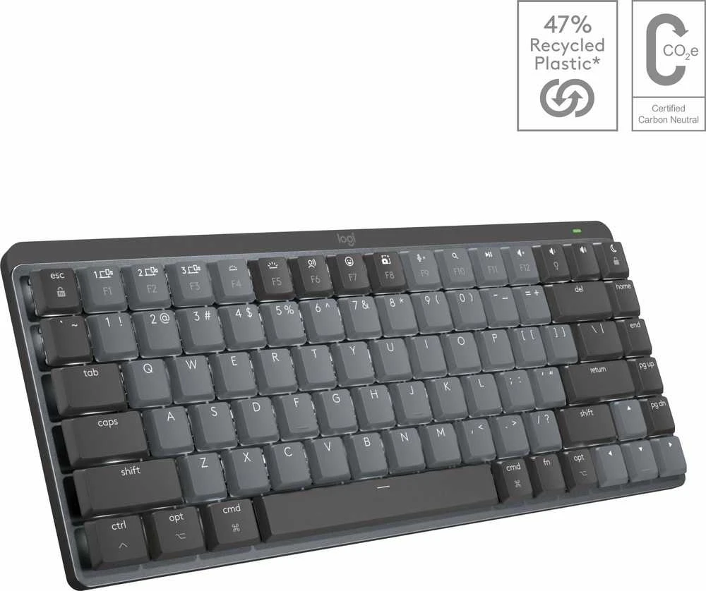 Klaviatūra Logitech MX Mechaninė Mini for Mac/ belaidė/ grafitas/ US