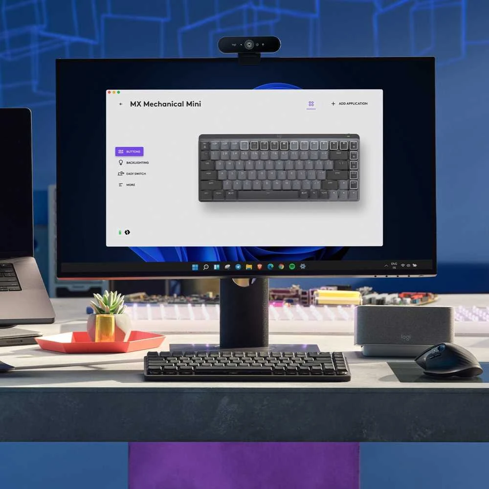 Klaviatūra Logitech MX Mechaninė klaviatūra Mini (klikające) belaidė 75% su pašvietimu grafito