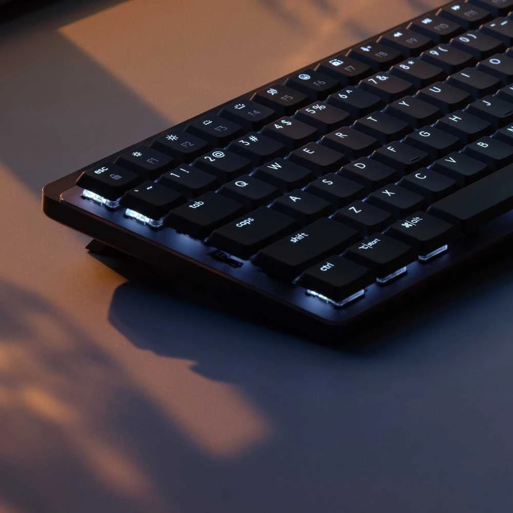 Klaviatūra Logitech MX Mechaninė klaviatūra Mini (klikające) belaidė 75% su pašvietimu grafito