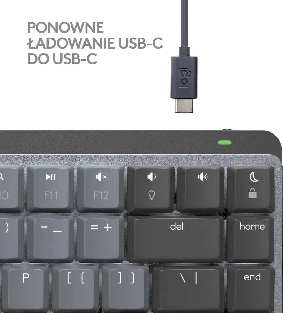 Klaviatūra Logitech MX Mechaninė Mini for Mac/ belaidė/ grafitas/ US