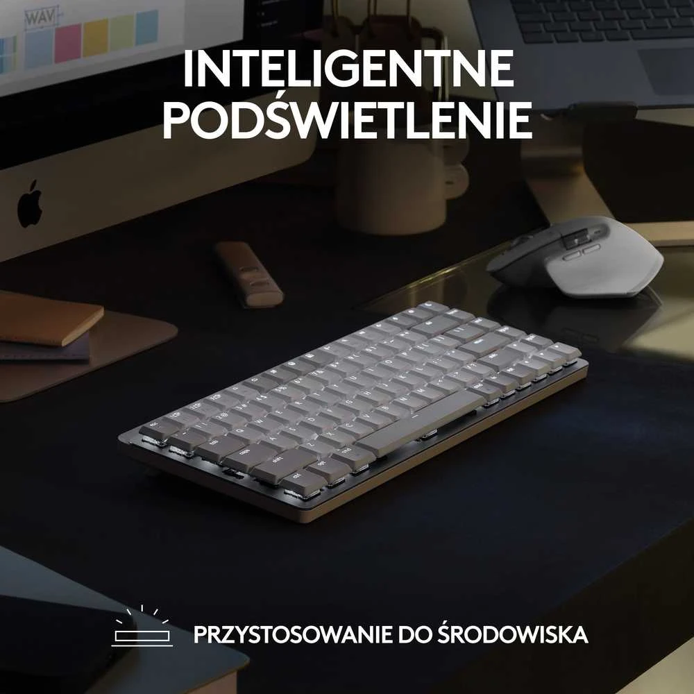 Klaviatūra Logitech MX Mechaninė Mini for Mac/ belaidė/ grafitas/ US