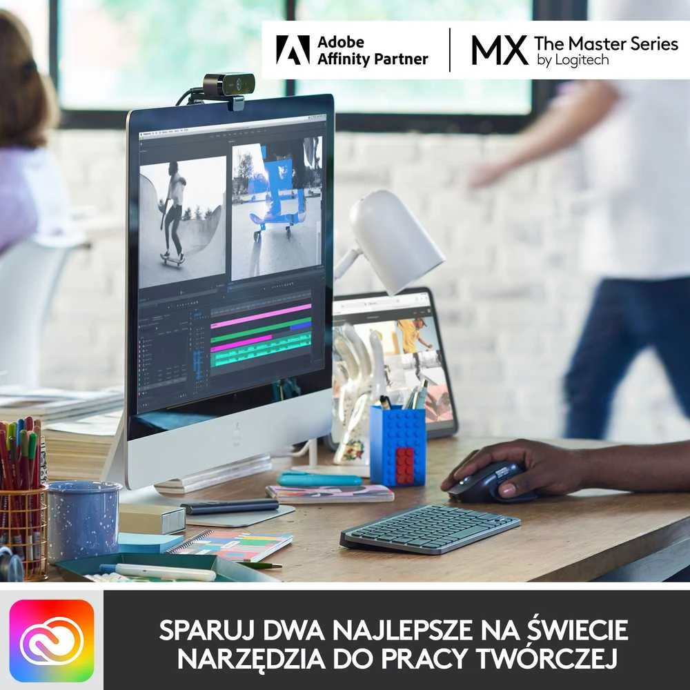 Minimalistinė Belaidė Klaviatūra su apašvietimu Logitech MX Keys Mini, Pilkos spalvos, US tarptautinis (Qwerty) išdėstymas