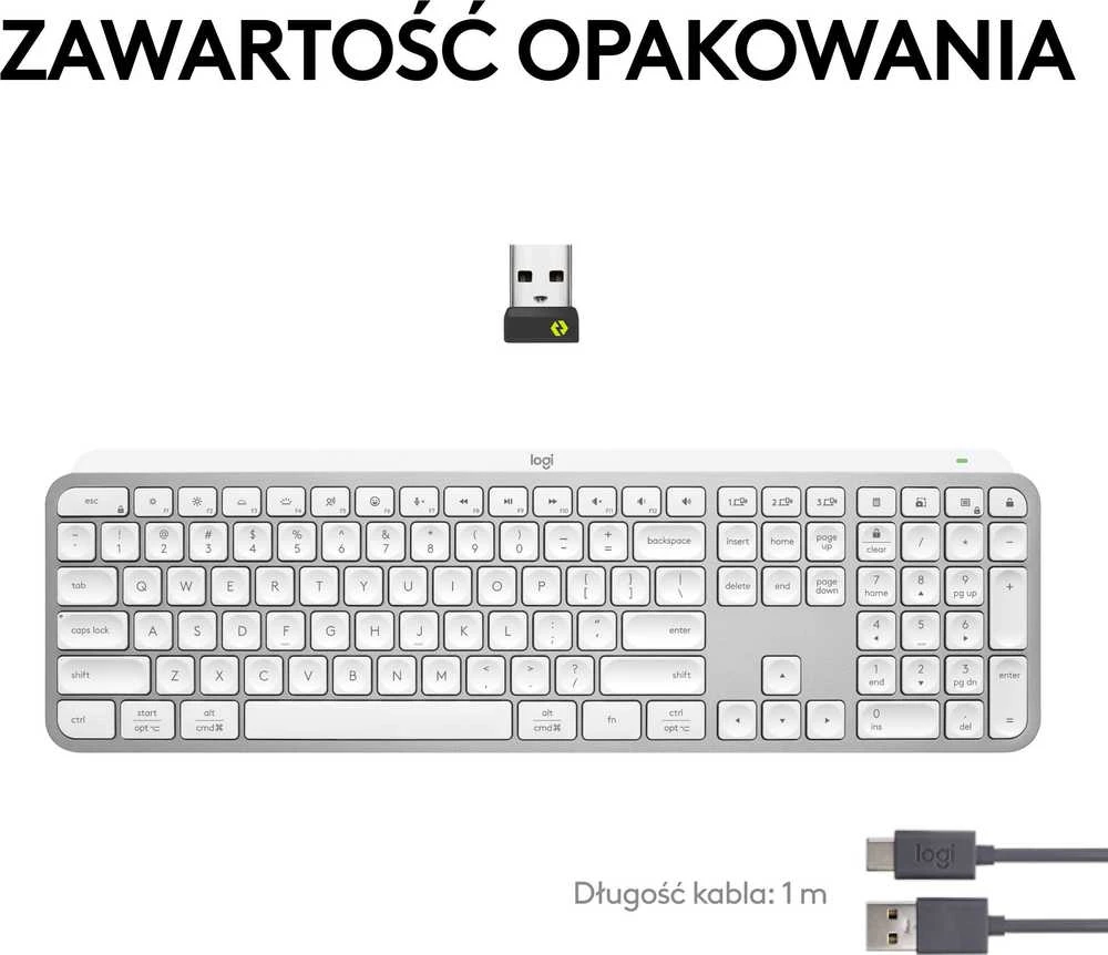 Belaidė klaviatūra Logitech MX Keys S, Išdėstymas: US (Qwerty)